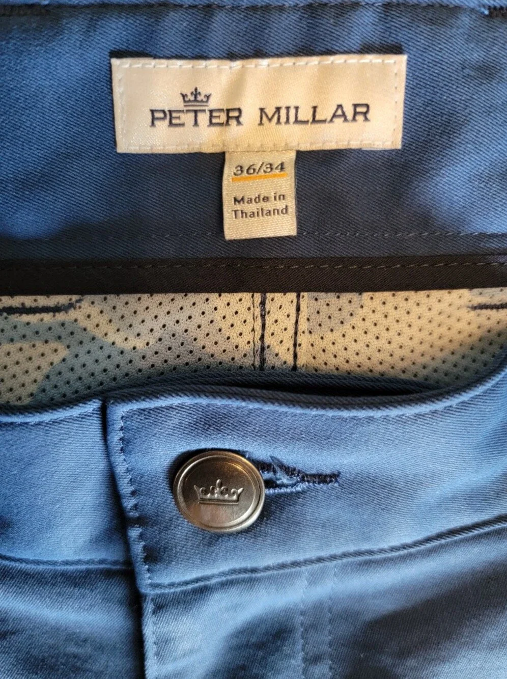 Peter Millar 36x34 EB66 Five Pocket Pant Sailor Blue EUC